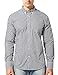 Bentibo Mens Black Gingham Long Sleeve Casual Button Down Cotton Dress Shirt