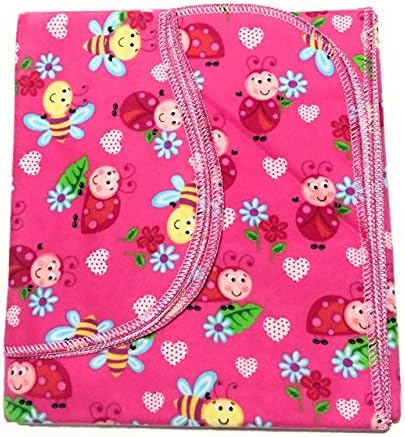 Baby Blanket with matching Shoulder Burp "Lucky Lady Bug"