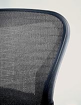 Hot Sale Aeron Chair by Herman Miller - Home Office Desk Task Chair Fully Loaded Highly Adjustable Medium Size (B) - PostureFit Lumbar Back Support Cushion Graphite Frame Blue Black Tuxedo Pellicle