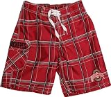 Ohio State University Buckeyes Toddler Boys Swim Short - Bat Boy (Plaid Pattern)