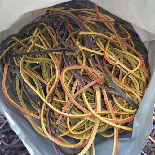 Leather craft laces assorted scrap bundle 2 lbs.