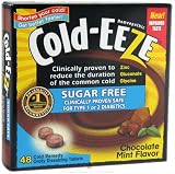 Cold-Eeze Sugar Free Chocolate Mint Tablets with Zinc Gluconate Glycine - 48 ea