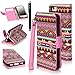 iPhone 5C Case, iPhone 5C Flip Case - E LV Deluxe Tribal print PU Leather Wallet Purse Flip Folio Stand Case Cover for iPhone 5C with 1 Stylus and 1 Clear Screen Protector