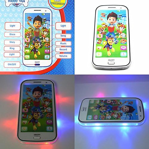 Cute PAW PATROL Figures Educational Learning Mobile Phone Kids Children Baby Toy