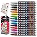 Fine Tip Paint pens for Rock Painting - Wood, Glass, Metal and Ceramic Works on Almost All Surfaces Set of 15 Vibrant Oil Based fine Point Paint Markers, Quick Dry, Water Resistant