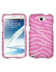 Wireless: Asmyna SAMGNIIHPCDM045NP Stylish Dazzling Diamante Case for Samsung Galaxy Note 2 - 1 Pack - Retail Packaging - Pink/Hot Pink - Asmyna
