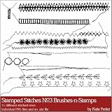 Photoshop Brushes - Stamped Stitches No. 03 Brushes and Stamps