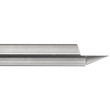 CR Onsrud 37-30 Series Solid Carbide Engraving Tool, Uncoated (Bright) Finish, 1 Flute