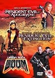 Resident Evil 2 - Apocalypse/Resident Evil - Extinction/Doom (Steelbook) [DVD]