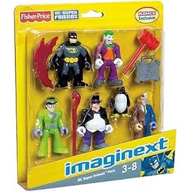 Imaginext DC Super Friends Pack Batman etc to go with batcave