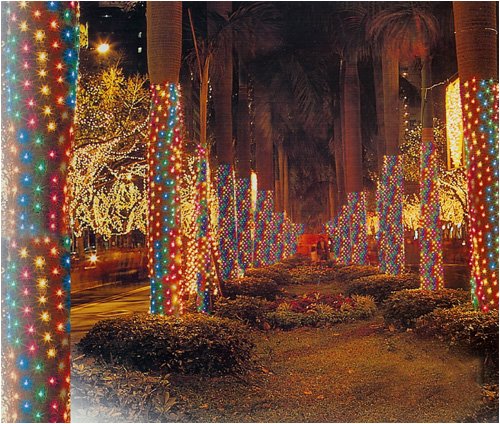 Set Of 150 Multi Net Style Tree Trunk Wrap Christmas Lights 6