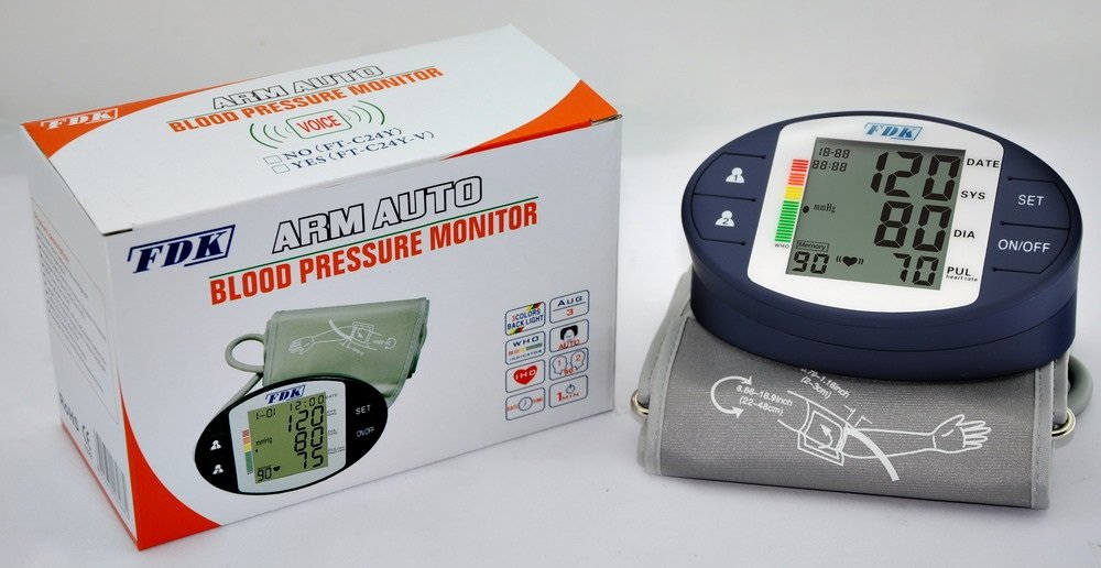 Amazon.com: Arm Cuff Blood Pressure Monitor, Automatic Inflate ...