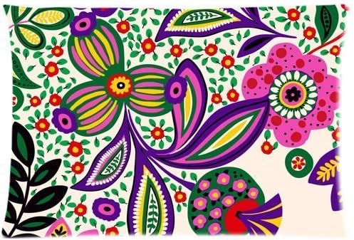 KOUO Custom Zippered Pillow Case 20x30 Inch Tropical Glam Banana Leaf Print Twin Sides Print .