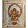 Recycled Board Ganesh in a Wood Frame