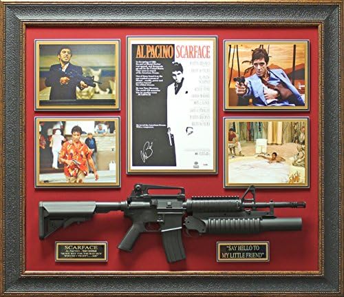 Al Pacino Autographed Scarface Poster Framed Display.