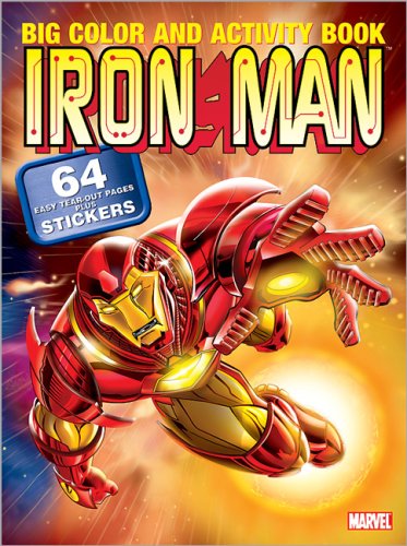 Iron Man Big Color and Activity Book with Sticker