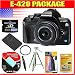 Olympus E-420 w/ 25mm Lens, 2 GB XD Card, USB 2.0 Card Reader, Extra BLS-1 Equivalent Battery, Screen Protectors, Tripod, Wire Tripod with Lens Cleaner and Tissue, Lens Pen, UV Filter