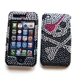 Apple iPhone 3G & 3GS Snap-on Protector Hard Case Rhinestone Cover "Crossbone" Design