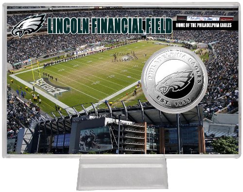 Highland Mint NFL Philadelphia Eagles Lincoln Financial Field Silver Coin Card
