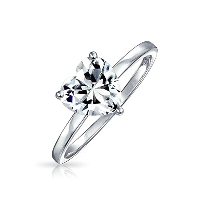 Heart shaped engagement rings amazon