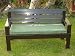 Green Faux Suede Garden Bench Cushion 60 X 18 X 3