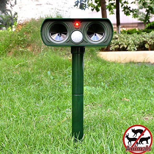 Mole Repeller Outdoor Solar Powered Ultrasonic Animal Repeller With PIR Sensor Protect Your Yard Lawn Garden,waterproof By Ledafei