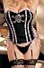 Plus Size Skulls and Plaid Corset 40 42 44 Black/Pink Black/Red