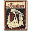 Nostalgic Indian Motorcycles Tin Sign : Established 1901