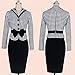Babyonline Vintage Long Sleeved Women's Dresses Work Office Bodycon Pencil Skirt