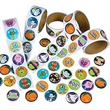 Rhode Island Novelty Assorted Halloween Stickers, Pack of 500