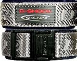 Casio G Shock Cloth & Velcro watch band - Grey Outer/Navy Inner