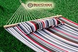 New Quilted Fabric Double Spreader Bar ButtonPillow Hammock