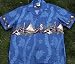 Apparel : Island Canoe Blue, Hawaiian shirt