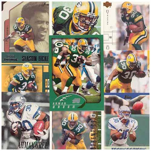Various Brands Green Bay Packers Ahman Green 20 Card Set