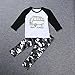 Efaster® 1Set Toddler Baby Boy Long Sleeve Print T-shirt Tops+Pants Outfit Car Pattern Clothes