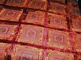 Velvet Mirror Embroidery Sari Tapestry Bedspread Coverlet Throw