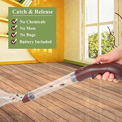 HNCSMILE Spider Catcher Bug Vacuum Bug Sucker Insect and Bug Catcher, Powerful Battery Included-Great Toy for Kids
