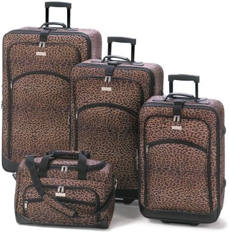Leopard Print Luggage Ensemble