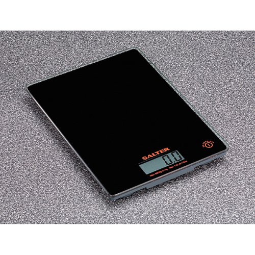 Salter Glass Kitchen Scale - Painted Black