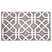 InterDesign Microfiber Trellis Rug, 34 x 21, Stone/White