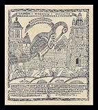 Russian timber cutters of the 18th Century (Pack up for one's own nose) Black Wood-Mounted Art Poster Print - 13