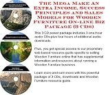 Books on Wooden House item: The Mega Make An Extra Income, Success Principles and Sales Models for Wooden Furniture On-line Biz Package (3 CDs)