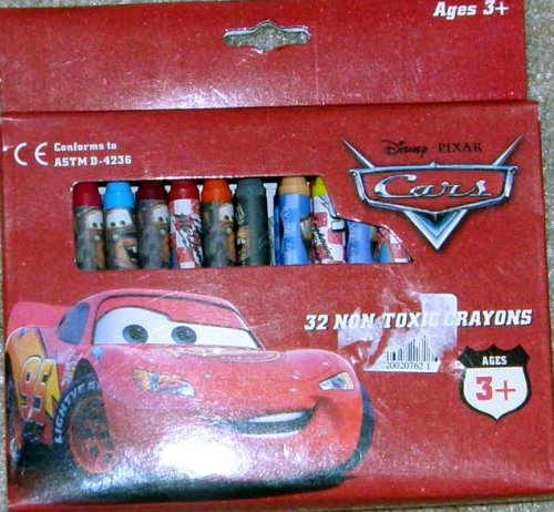 Disney PIXAR Cars 32 Non-Toxic Crayons
