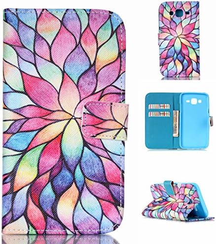 J5 Case,Galaxy J5 Wallet Leather Case, "HTD CASE"[Magnetic] [Card Slots] Style PU Leather Case Wallet Flip Stand [Flap Closure] Case Cover for Samsung Galaxy J5 (Mandala)