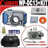 Canon WP-DC13 Waterproof Case for Canon SD1000 Digital Camera + FREE Intova 35mm Daylight Sports Utility Waterproof Camera + Canon WWDC1 Weight for Waterproof and All Weather Cases + Deluxe DB ROTH Accessory Kit