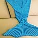 Feibi Mermaid Blanket Tail Soft Comfy Knitted Mermaid Sofa Living Room Sleeping Bags (71