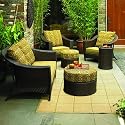 Outdoor Patio South Bali Wicker 4-pc. Deep Seating Set