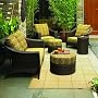 Outdoor Patio South Bali Wicker 4-pc. Deep Seating Set