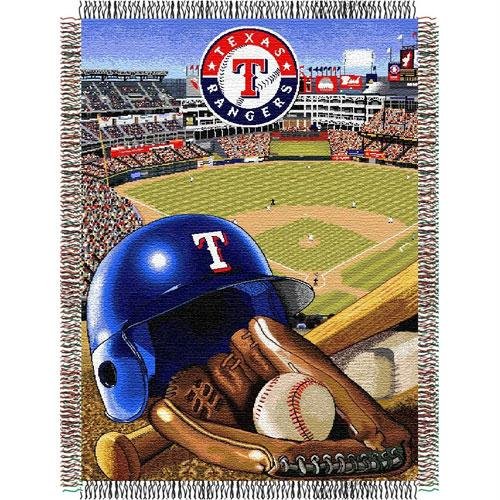 MLB Texas Rangers 48-Inch-by-60-Inch Acrylic Tapestry Throw