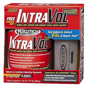 Intravol-MuscleTech Intra-Workout Musclebuilding Formula, 2lb Fruit Punch (Free Shaker Included)